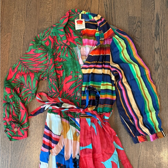 FARM RIO Printed Midi Length Dress XS - Picture 3 of 5